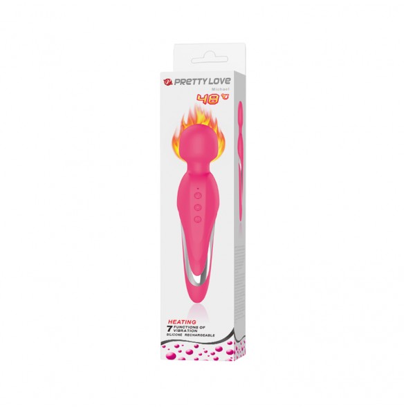 PRETTY LOVE - Michael Intelligent Heating Wand Massager (Chargeable - Red Rose) PRETTY LOVE - Michael Intelligent Heating Wand Massager (Chargeable - Red Rose)